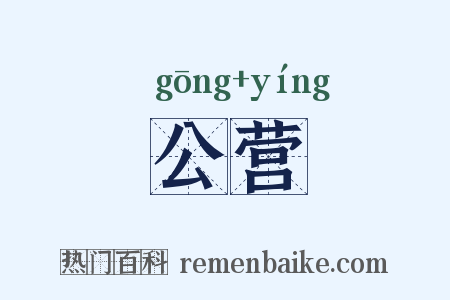 公营是什么意思的图片